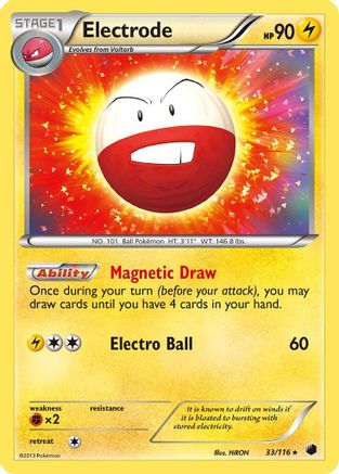 Electrode (33/116) - [BW: Plasma Freeze] Holofoil Pokemon Single Pokémon