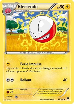 Electrode (45/146) - [XY: Base Set] Reverse Holofoil Pokemon Single Pokémon