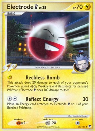 Electrode G (/111) Reverse Holofoil [Platinum: Rising Rivals] Pokemon Single Pokémon