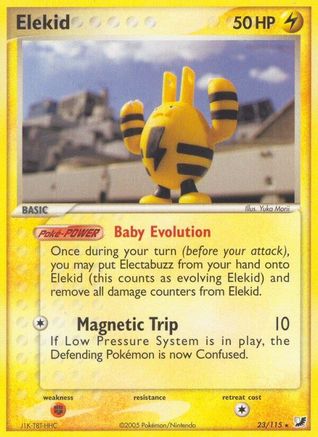 Elekid (/115) [EX: Unseen Forces] Pokemon Single Pokémon
