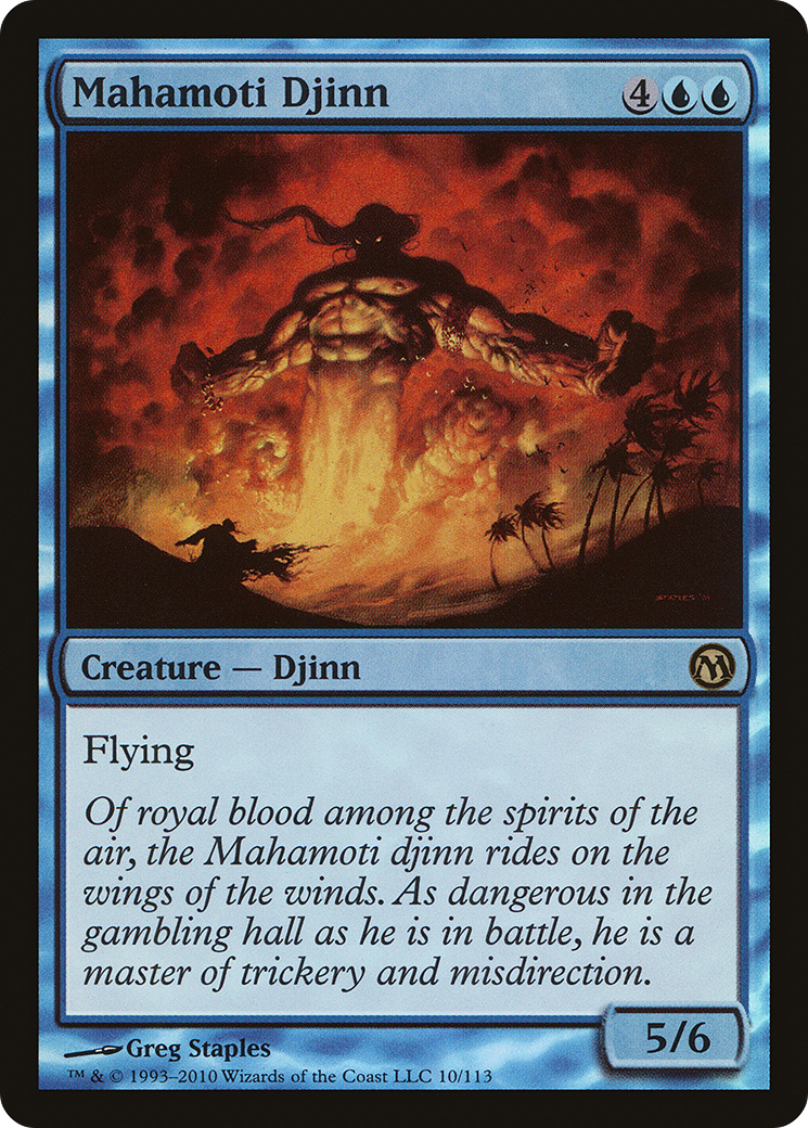 Mahamoti Djinn (DPA-010) [Misc] Duels of the Planeswalkers Foil MTG Single Wizards of the Coast