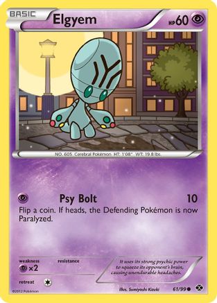 Elgyem (/99) [BW: Next Destinies] Pokemon Single Pokémon