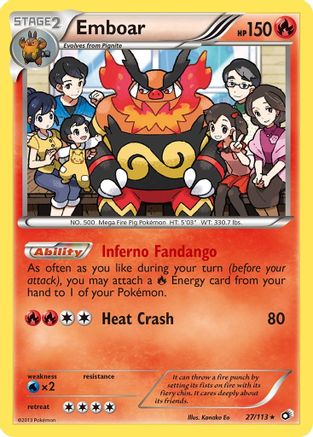 Emboar (27/113) Holofoil [BW: Legendary Treasures] Pokemon Single Pokémon