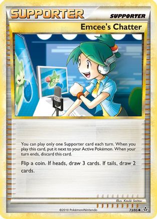 Emcee's Chatter (73/95) Reverse Holofoil [HGSS: Unleashed] Pokemon Single Pokémon