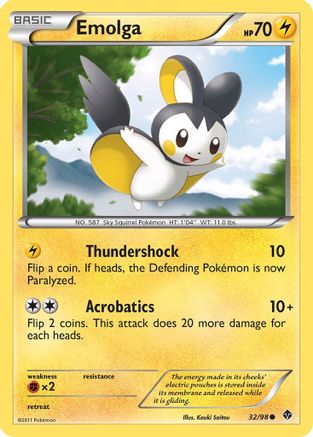 Emolga (/98) [BW: Emerging Powers] Pokemon Single Pokémon