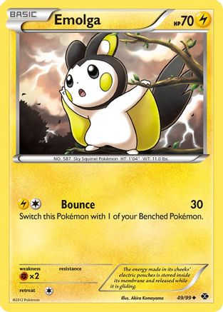 Emolga (49/99) [BW: Next Destinies] Pokemon Single Pokémon