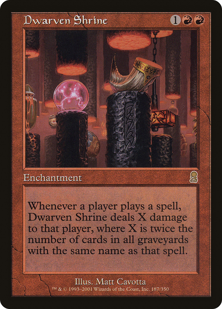 Dwarven Shrine (ODY-187) [Odyssey] Foil MTG Single Wizards of the Coast