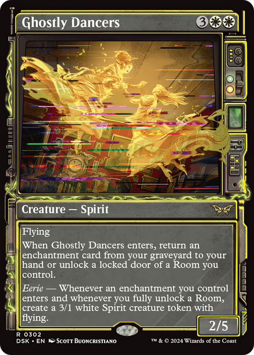 Ghostly Dancers (DSK-302) [Duskmourn: House of Horror] (Showcase) Foil MTG Single Wizards of the Coast