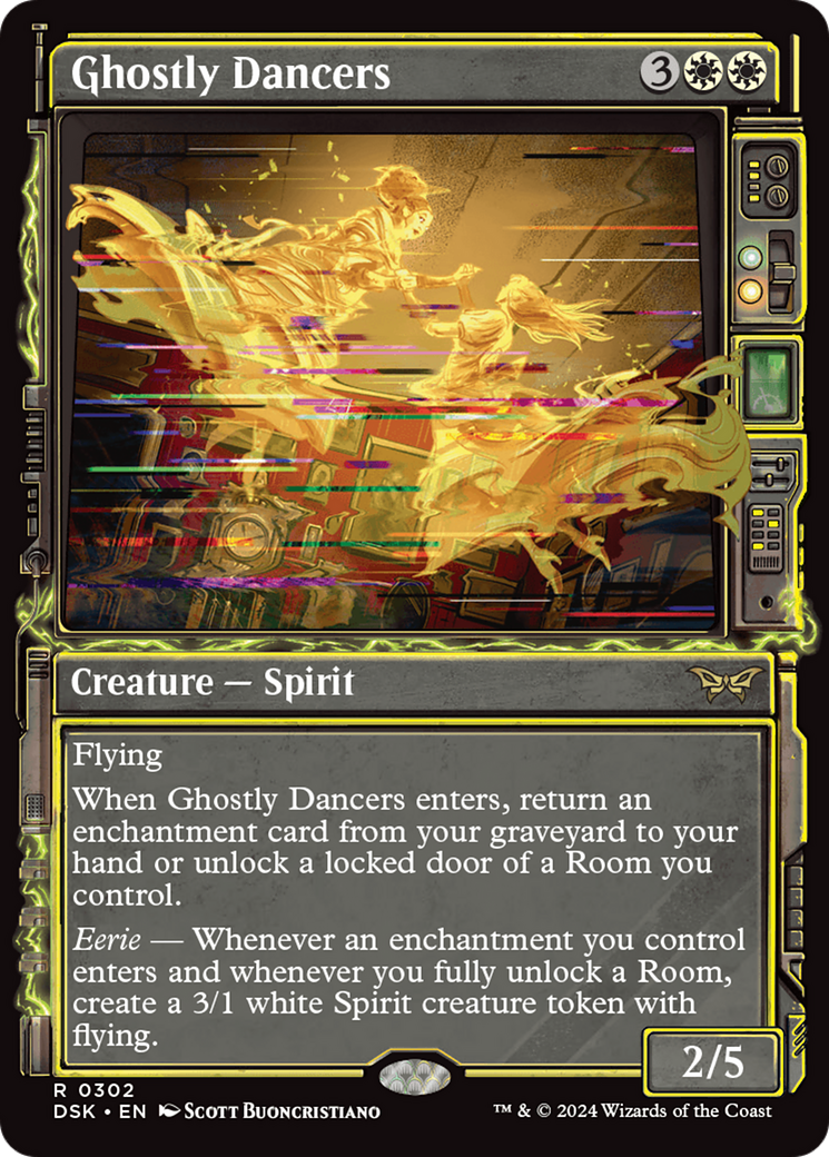 Ghostly Dancers (DSK-302) [Duskmourn: House of Horror] (Showcase) MTG Single Wizards of the Coast