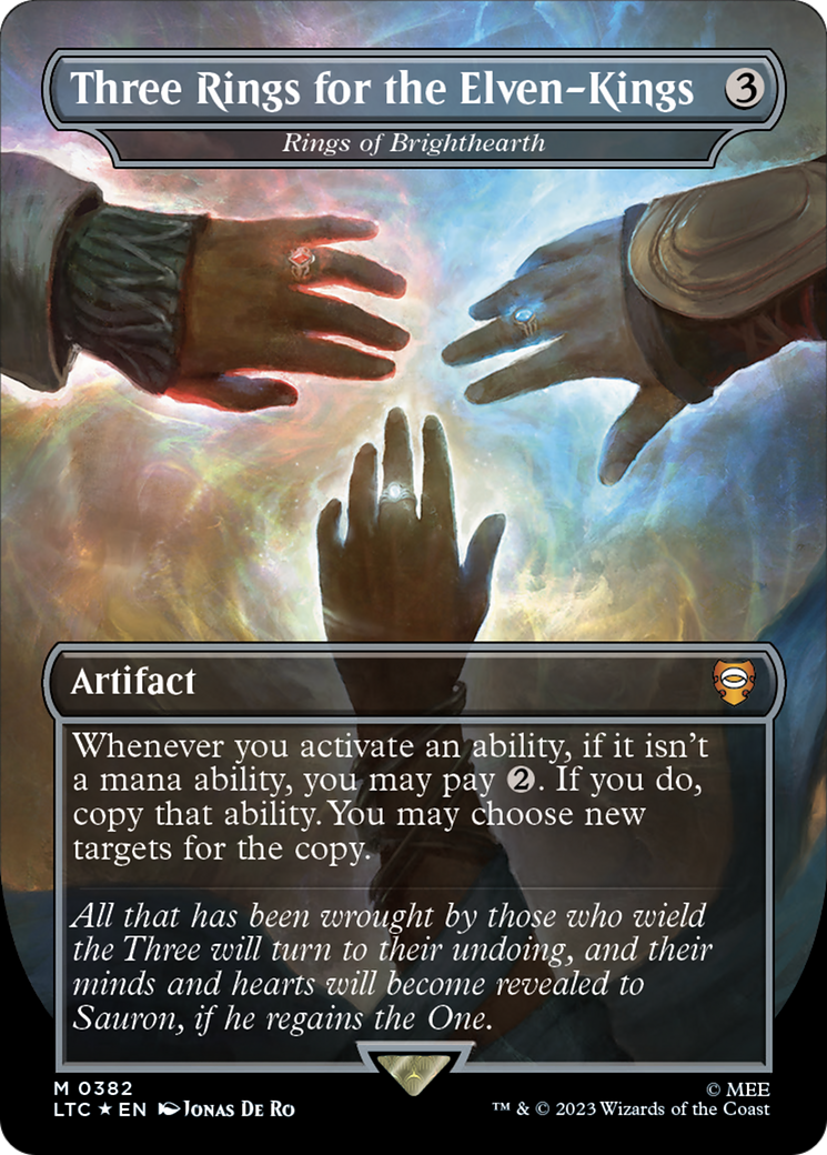 Rings of Brighthearth (LTC-382) [Tales of Middle-earth Commander] (Borderless) Foil MTG Single Wizards of the Coast