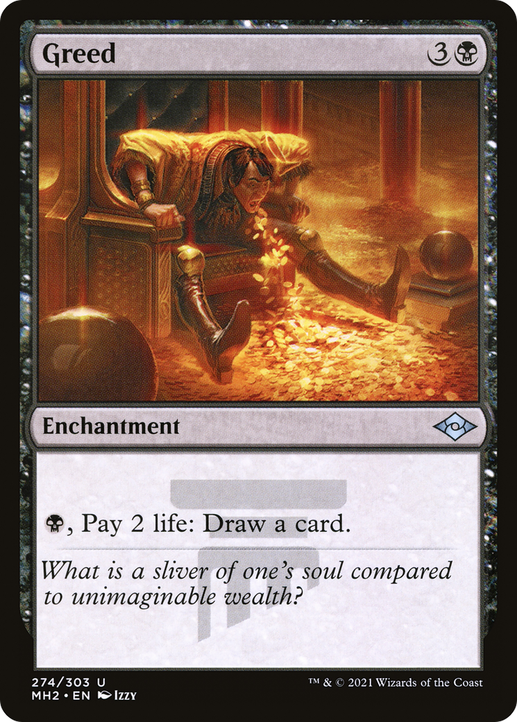 Greed (MH2-274) [Modern Horizons 2] Foil MTG Single Wizards of the Coast