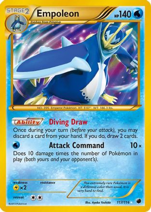 Empoleon (117 Secret Rare) (/116) Holofoil [BW: Plasma Freeze] Pokemon Single Pokémon