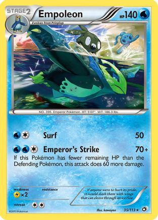 Empoleon (35/113) Reverse Holofoil [BW: Legendary Treasures] Pokemon Single Pokémon