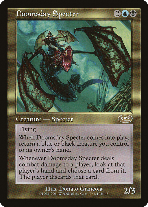 Doomsday Specter (PLS-103) [Planeshift] MTG Single Wizards of the Coast