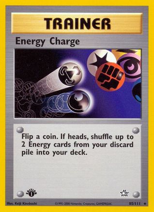 Energy Charge (85/111) 1st Edition [Vintage: Neo Genesis] Pokemon Single Pokémon