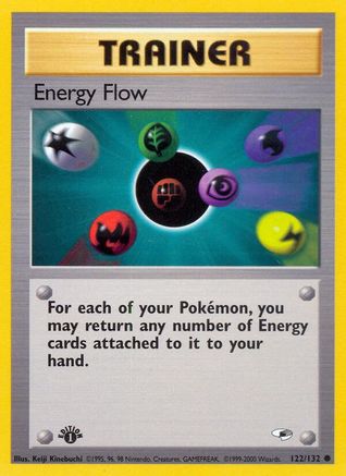 Energy Flow (122/132) 1st Edition [Vintage: Gym Heroes] Pokemon Single Pokémon