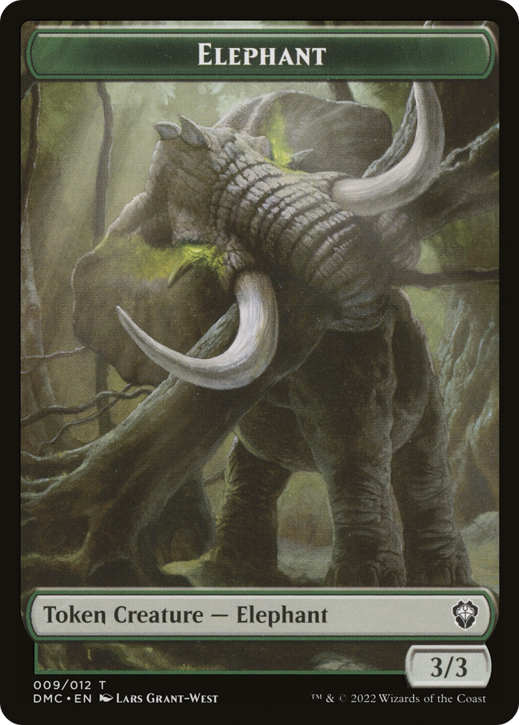 Elephant (TDMC-009) [Tokens] Dominaria United Commander Tokens Foil MTG Single Wizards of the Coast