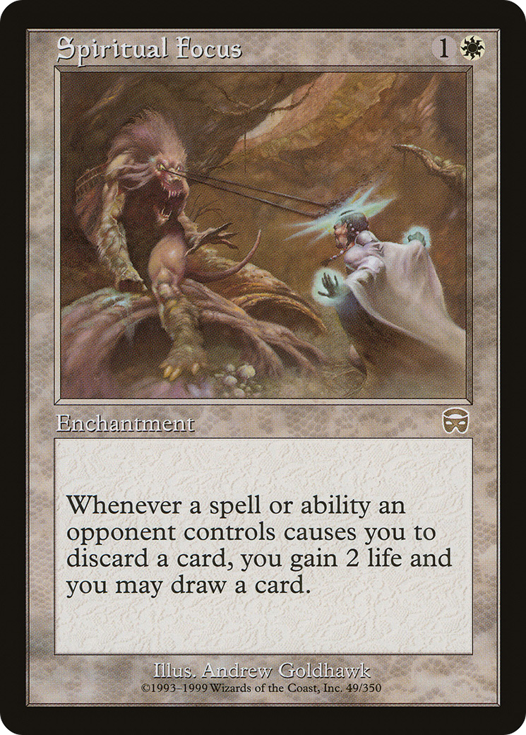 Spiritual Focus (MMQ-049) [Mercadian Masques] Foil MTG Single Wizards of the Coast