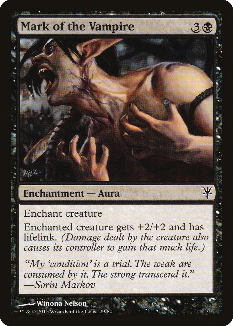 Mark of the Vampire (DDK-029) [Misc] Duel Decks: Sorin vs. Tibalt MTG Single Wizards of the Coast