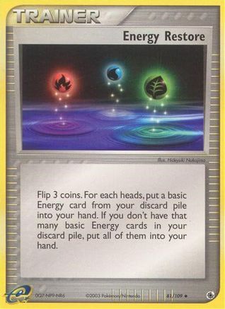 Energy Restore (/109) [EX: Ruby & Sapphire] Pokemon Single Pokémon