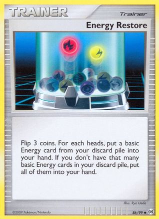Energy Restore (86/99) Reverse Holofoil [Platinum: Arceus] Pokemon Single Pokémon