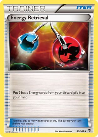 Energy Retrieval (80/101) Reverse Holofoil [BW: Plasma Blast] Pokemon Single Pokémon