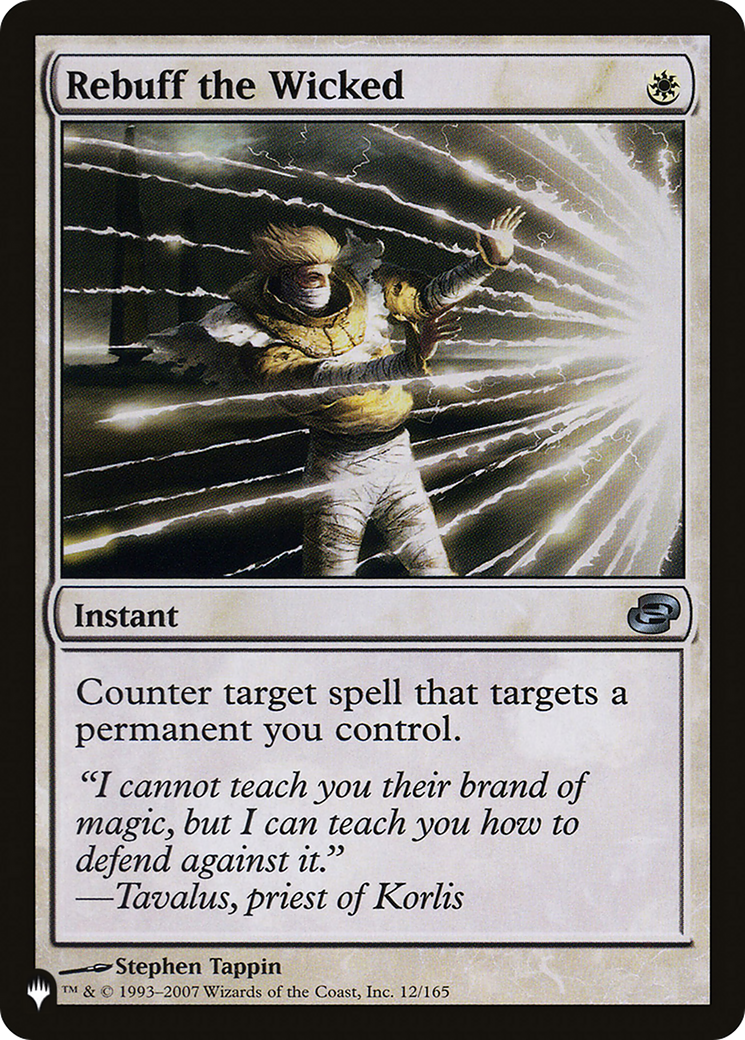 Rebuff the Wicked (LIST-PLC-12) [Mystery Booster] The List MTG Single Wizards of the Coast