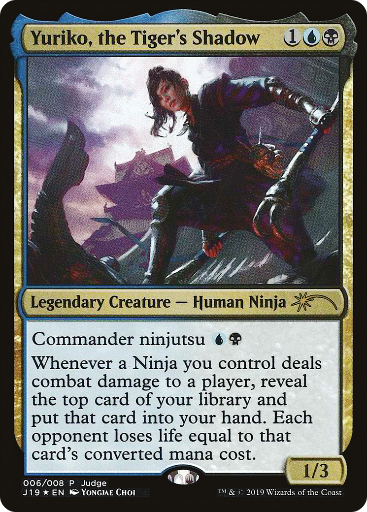 Yuriko, the Tiger's Shadow (JDG-006) [Misc] Judge Gift Cards 2019 Foil MTG Single Wizards of the Coast