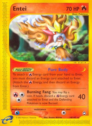 Entei (/147) [Vintage: Aquapolis] Pokemon Single Pokémon