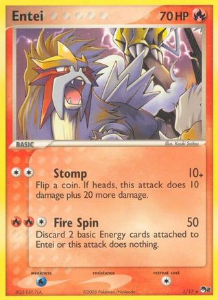 Entei (/17) [Promos: POP Series 2] Pokemon Single Pokémon