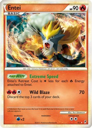 Entei (Shiny) (/95) Holofoil [HGSS: Call of Legends] Pokemon Single Pokémon