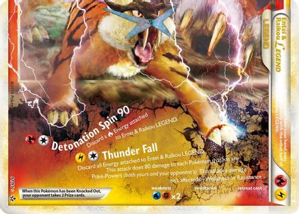Entei & Raikou Legend (bottom) (/95) Holofoil [HGSS: Unleashed] Pokemon Single Pokémon