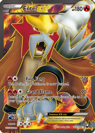 Entei EX (103 Full Art) (/108) Holofoil [BW: Dark Explorers] Pokemon Single Pokémon