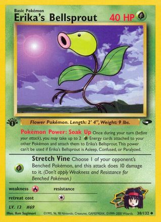 Erika's Bellsprout (38/132) 1st Edition [Vintage: Gym Challenge] Pokemon Single Pokémon