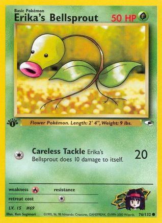 Erika's Bellsprout (76/132) 1st Edition [Vintage: Gym Heroes] Pokemon Single Pokémon
