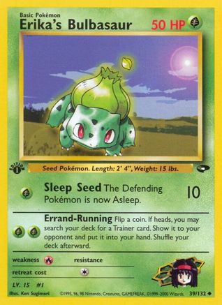Erika's Bulbasaur (39/132) 1st Edition [Vintage: Gym Challenge] Pokemon Single Pokémon