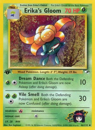 Erika's Gloom (46/132) 1st Edition [Vintage: Gym Heroes] Pokemon Single Pokémon