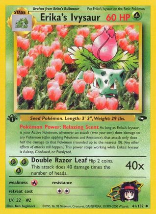 Erika's Ivysaur (41/132) 1st Edition [Vintage: Gym Challenge] Pokemon Single Pokémon