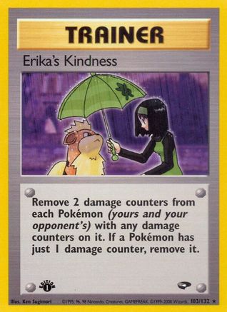 Erika's Kindness (103/132) 1st Edition [Vintage: Gym Challenge] Pokemon Single Pokémon