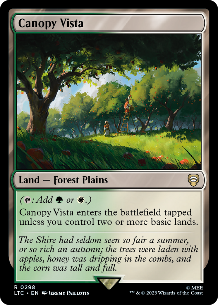 Canopy Vista (LTC-298) [Tales of Middle-earth Commander] MTG Single Wizards of the Coast