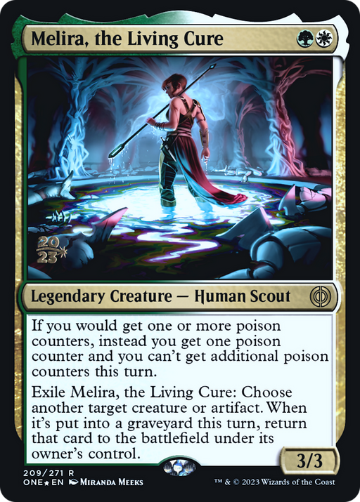 Melira, the Living Cure (PRE-209) [Phyrexia: All Will Be One Promos] Foil MTG Single Wizards of the Coast