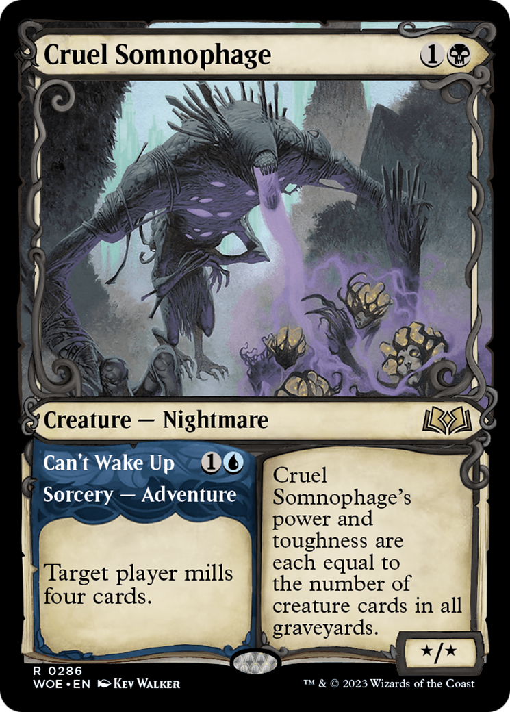 Cruel Somnophage (WOE-286) [Wilds of Eldraine] (Showcase) MTG Single Wizards of the Coast