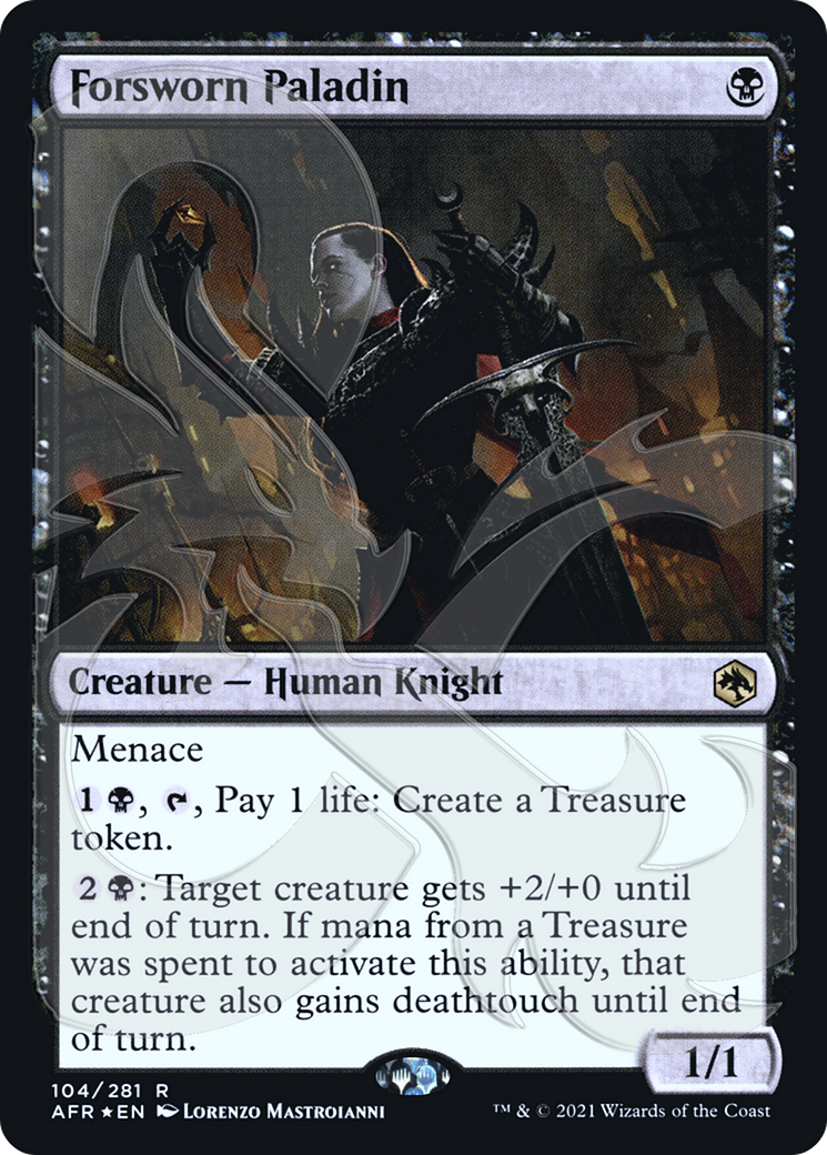 Forsworn Paladin (AFR&-104) [Adventures in the Forgotten Realms Promos] Foil MTG Single Wizards of the Coast