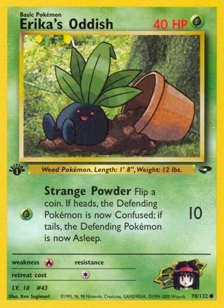 Erika's Oddish (70/132) 1st Edition [Vintage: Gym Challenge] Pokemon Single Pokémon