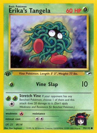 Erika's Tangela (79/132) 1st Edition [Vintage: Gym Heroes] Pokemon Single Pokémon