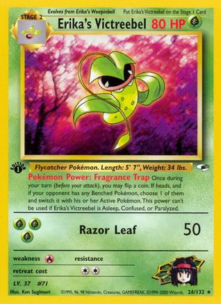 Erika's Victreebel (26/132) 1st Edition [Vintage: Gym Heroes] Pokemon Single Pokémon