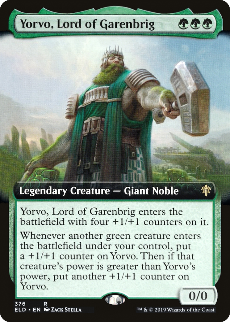 Yorvo, Lord of Garenbrig (ELD-376) [Throne of Eldraine] (Extended Art) MTG Single Wizards of the Coast