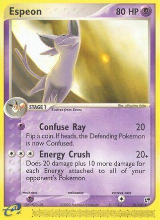 Espeon (16/100) Reverse Holofoil [EX: Sandstorm] Pokemon Single Pokémon
