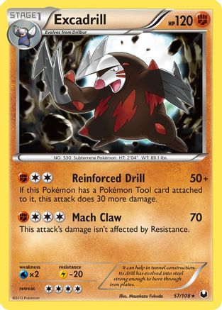 Excadrill (57) (/108) [BW: Dark Explorers] Pokemon Single Pokémon