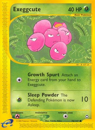 Exeggcute (76/147) [Vintage: Aquapolis] Pokemon Single Pokémon